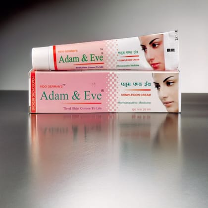 Indo German Adam and Eve Cream (25g) : Natural cream for Acne, Pimples, Black Heads, Dark Rings Around Eyes, and Fairness of Skin