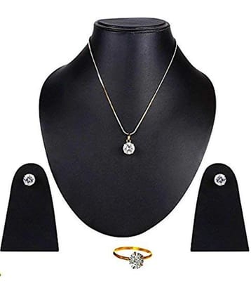 Sunhari Jewels Golden Pendant set ( Pack of 1 ) - Golden