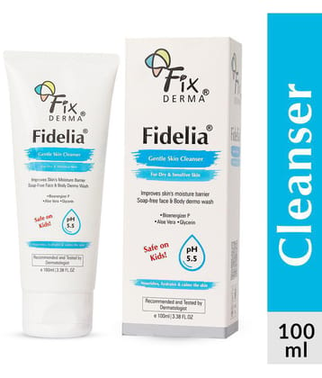 Fixderma Fideliagentle Skin Cleanser, Face & Body Wash for Dry & Sensitive Skin, 100ml