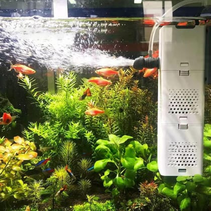 Buraq Ultra-Quiet Aquarium Filter 1000F | 14W | 1000L/H - Multi-Function Submersible Filtration Pump, Ultra-Silent, Submersible (XQP-1000F | 14W | 1000L/H)-XQP-1000F | 15W | 1000L/H