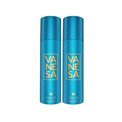 Vanesa Celeb Body Deodorant | 150 ml each | Pack of 2