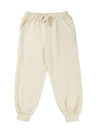 Unisex Jogger - Off White-3-4 years