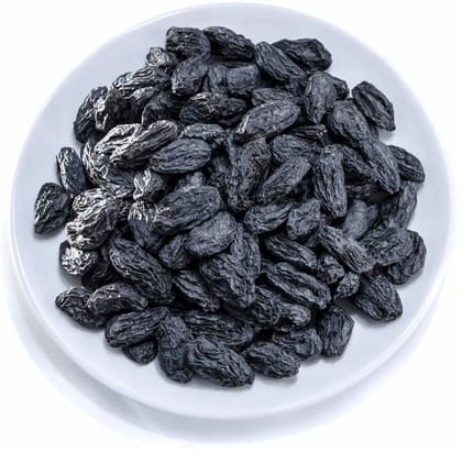 Freshtige Premium Afghani Black Raisins | Kali Kishmish Seedless - Dry Fruit 500