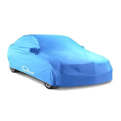 Hyundai Verna 2017 Car Body Cover, Triple Stitched, Heat & Water Resistant with Front & Rear Elastic Strap & Side Mirror Pockets (PARKER AQUA)-Aqua