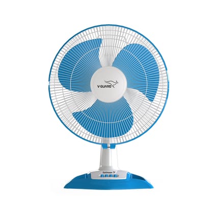 Gatimaan TF Ultra High Speed Table Fan, White Blue