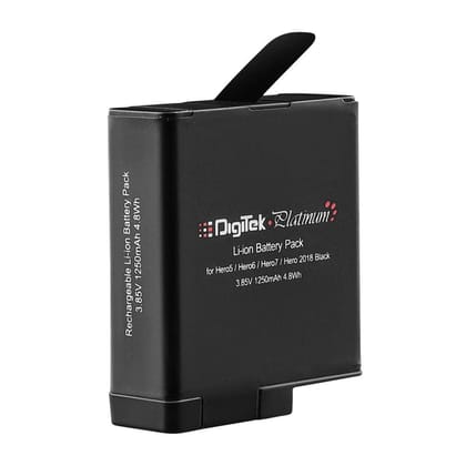 Digitek Platinum (DBG 567 Go Pro) Rechargeable Battery | Compatible with Hero-5, Hero-6, Hero-7, Hero-2018 | Capacity 1250mAh (DBG 567)