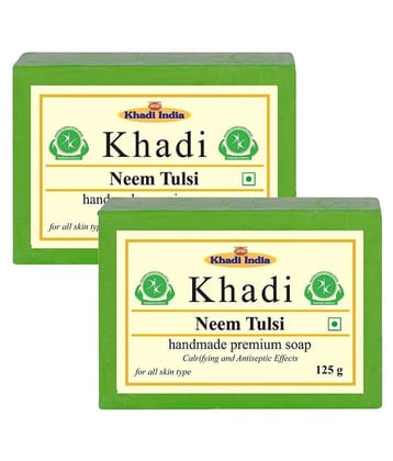 Premium Khadi Neem & Tulsi Soap 250 g Pack of 2