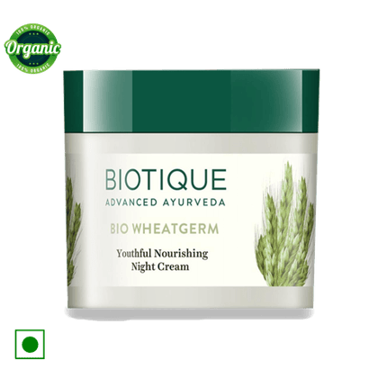 Biotique Bio wheatgerm Nourishing night cream, 50 gm Box