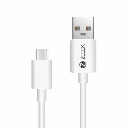 Zoook BOLT 101 USB to Type C Ultra Fast charge & sync cable- White