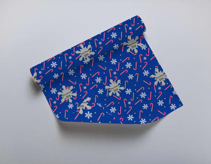 Custom Merry Christmas Gift Wrapping Paper -Snow Flakes Theme-Set of 10 sheets