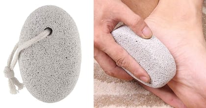 1252 Oval Shape Stone Foot, Heel Scrubber For Unisex Foot Scrubber Stone