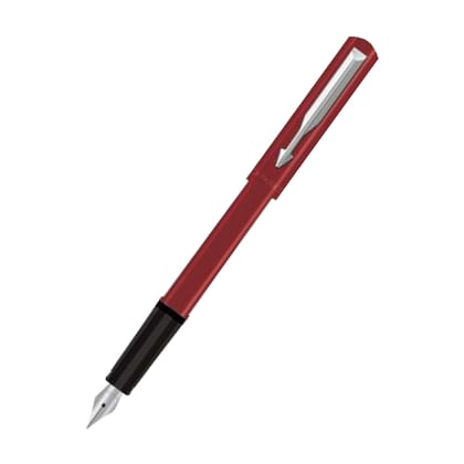 Parker Beta Neo Fountain Pen - Body Color Red - Ink Color Blue