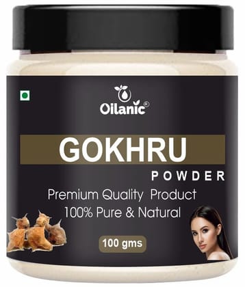 Oilanic Natural Gokhru Powder For Haircare Face Mask Masks 100 gm