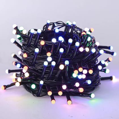 50 Meter Multicolour Long LED Power Pixel Serial String Light, 360 Degree Light in Bulb | Copper Led Pixel String Light for Home Decoration,Diwali,Christmas with 8 Modes (Non-Waterproof) (50