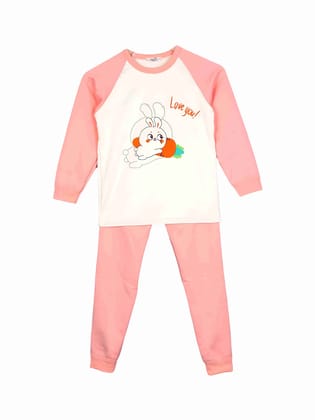 Albion Kids Girls Winter Peach Tracksuit