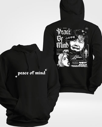 Peace of Mind Black Hoodie-L