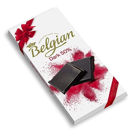 The Belgian 50% Dark Chocolate Bar, 100 gm