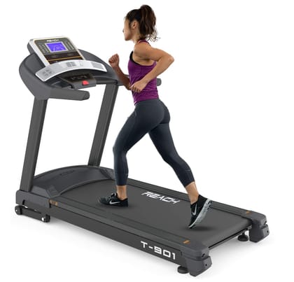 Reach T-901 Treadmill: 7 HP Motor, Auto Incline, LCD Display, 24 Preset Programs, 24 km/h, Max User Weight 130 kg.-Reach T-901 Treadmill | 7 HP Motor | Auto Incline | LCD Display | 24 Preset Prog