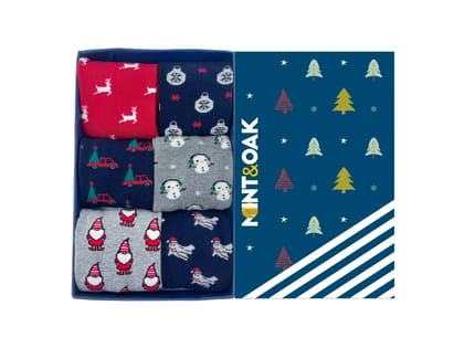 Giftbox of 6 - Christmas Classics Socks For Men