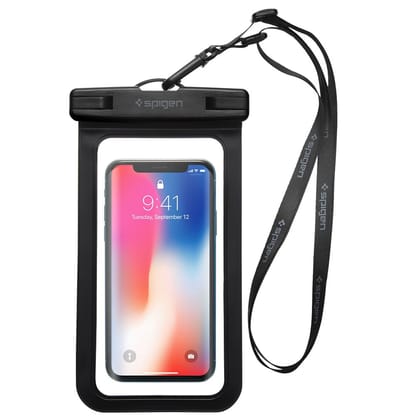 Aqua Shield Waterproof Cover Case A600 (Mobile Device Upto 6.2") - Black (1P)-All Mobile Models / Black / In Stock