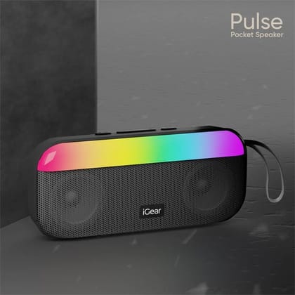 iGear Pulse Bluetooth Party Speaker-iGear Pulse Bluetooth Party Speaker - White