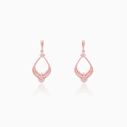 Rose Gold Princess Earrings