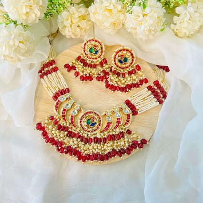 Nayaab mareya Polki Neckpiece