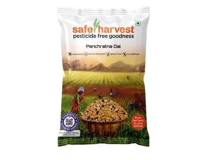 Safe Harvest Panchratna Dal 1kg, Pesticide- Free