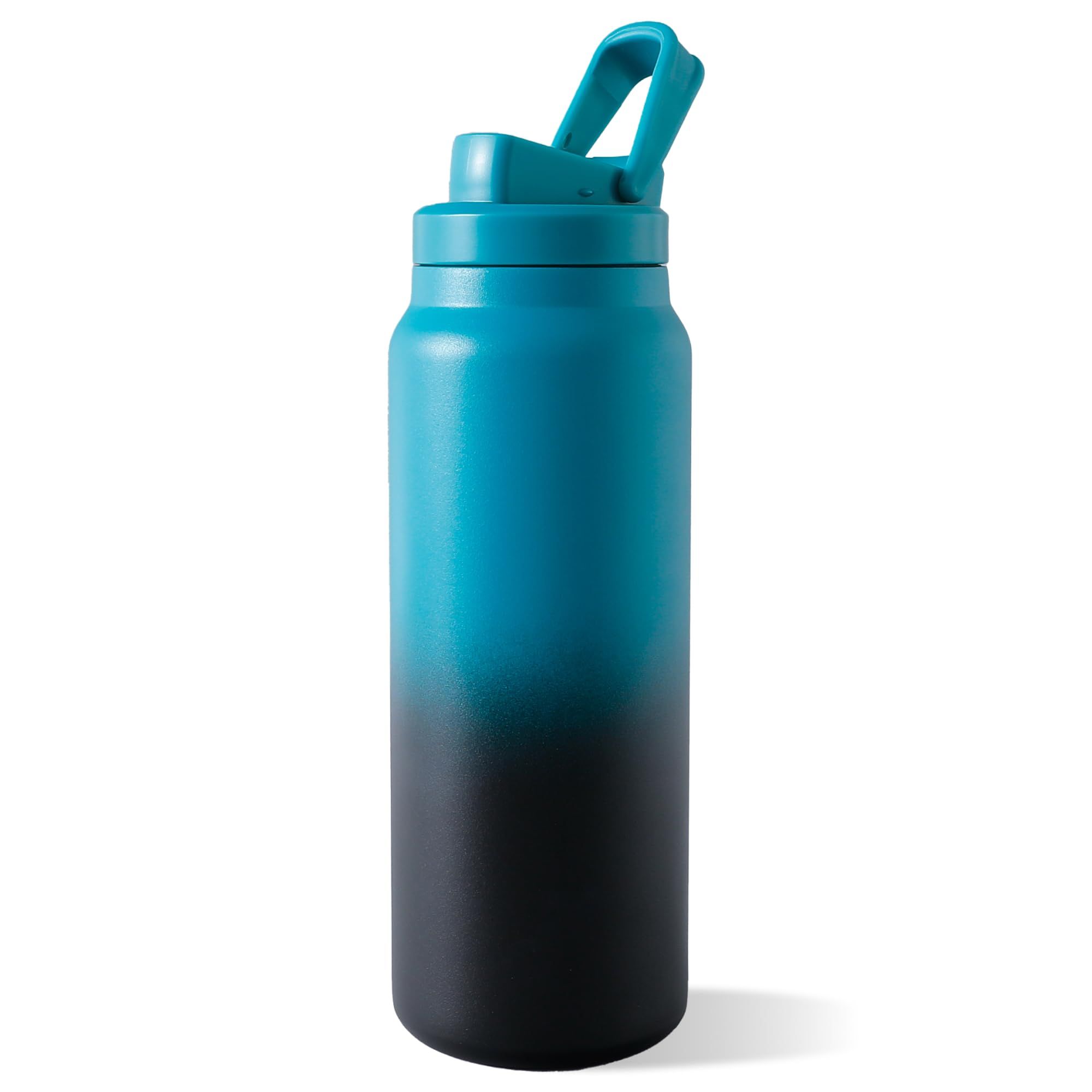 Better Home Pulse 900ml Stainless Steel Vacuum Insulated Water Bottle, Keeps Cold/Warm 6-12 Hours, BPA Free, Gym, Office, Home, Travel, Teal-Black-The Better Home Pulse | 900ml Stainless Steel Va