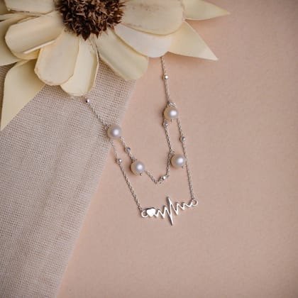 Heartbeat Sterling Silver Anklet-Single Anklet