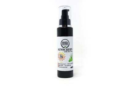 SUNSCREEN with Aloe Vera(SPF-50)-100 ml