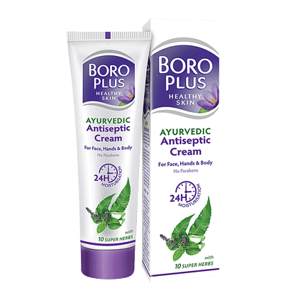 Boroplus Ayurvedic Antiseptic Multipurpose Cream, For Face, Hand & Body, No Parabens 24 Hrs Moisturiser, 80 Ml