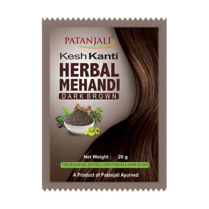 Patanjali Kesh Kanti Herbal Mehandi (Dark Brown) 20 g