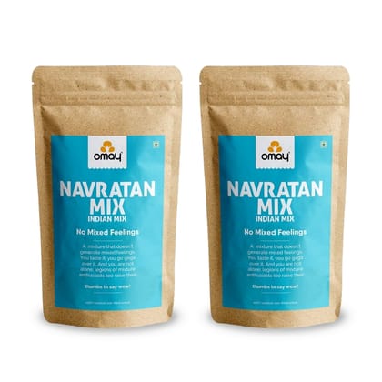 Omay Foods Navratan Mix, 400 gm Pouch (Pack of 2)