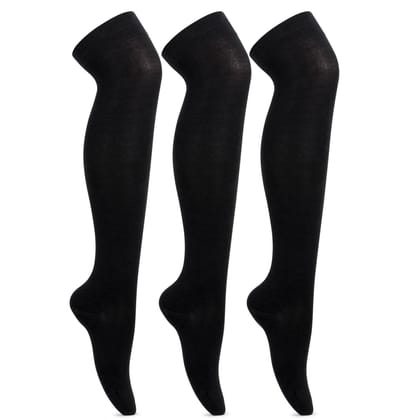 Formal Stockings  For School Girls - Pack of 3 Black 3-5 Years