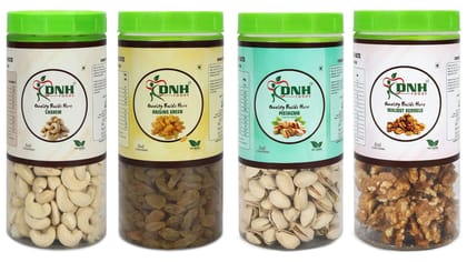 DRY FRUITS COMBO 1 KG  PACK  250G X 4 PC