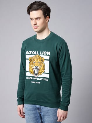 Royal Lion Green Sweatshirt-S / Green