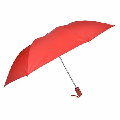 Fendo Laura 2 FOLD AUTO Open 24.5 Inch Sun And RainProof Regural Umbrella For Men And Women(Red/Silver)