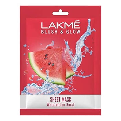 Lakme Blush & Glow Watermelon Sheet Mask, 25 Ml