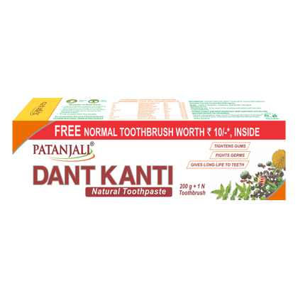 DANT KANTI NATURAL TOOTHPASTE 200G(72Pc)