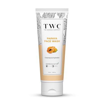 The Woman Company  Papaya Face Wash 100ml-The Woman Company | Papaya Face Wash (100ml) - 100ml