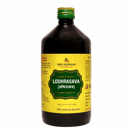 Lodhrasava | Classical Ayurveda by Deep Ayurveda | 450 ml-Pack of 1