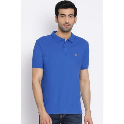 Red Tape Men's Royal Blue Collared T-Shirt