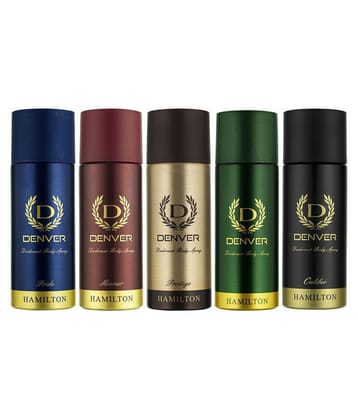 Denver Hamilton, Honour, Pride, Caliber and Prestige Deo Combo (Pack of 5)