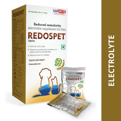 Savavet Redospet Electrolyte Supplement Powder-Savavet Redospet Electrolyte Supplement Powder - 40 Sachets