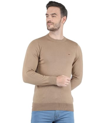 Monte Carlo - Beige Woollen Mens Pullover Sweater ( Pack of 1 ) - None