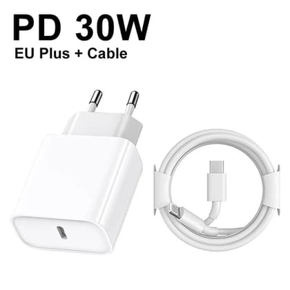 Original 30W USB-C Power Adapter-White / EU Charger