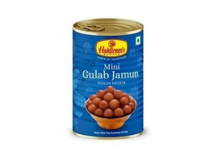 Haldiram's Mini Gulab Jamun Tin Sweets - 500 Gm