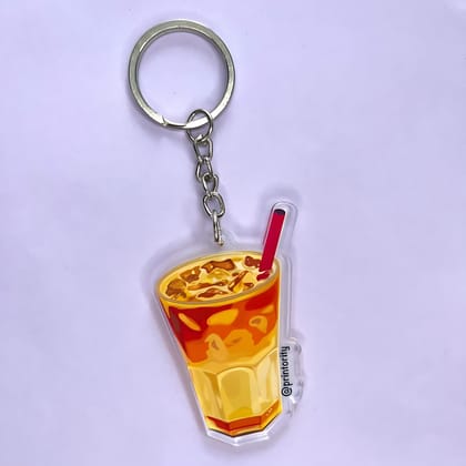 Blood type: Iced coffee keychain