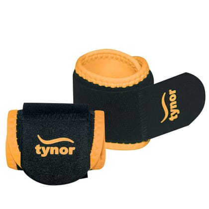 TYNOR Wrist Support (Neo)Universal, Pack of 2 (Colour - ORANGE) by Total Sporting And Fitness Solutions Pvt Ltd